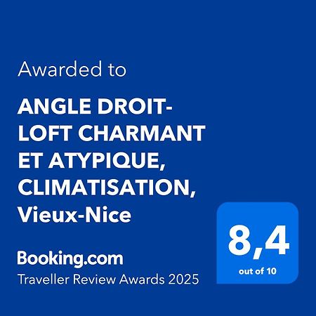 Angle Droit- Loft Charmant Et Atypique, Climatisation, Vieux-Ницца Экстерьер фото